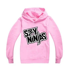 NINJAS SPY-Sudadera con capucha para niños y niñas, ropa de dibujos animados de Anime para Cosplay, jerséis para niños de 2 a 16 años