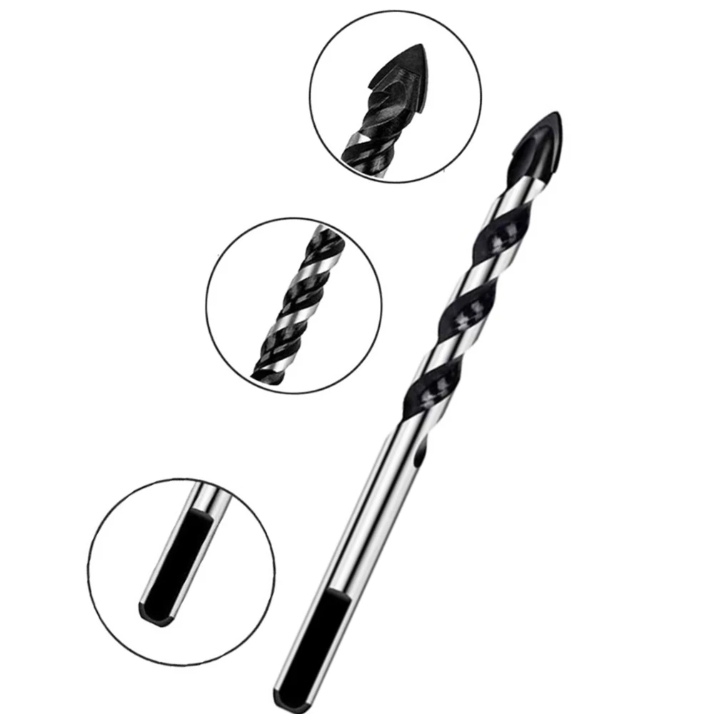 New sets 3-12mm Tungsten Steel Metal Alloy Triangle Drill Bits for Porcelain Ceramic Tile,Concrete,Brick,Glass,Plastic and Wood