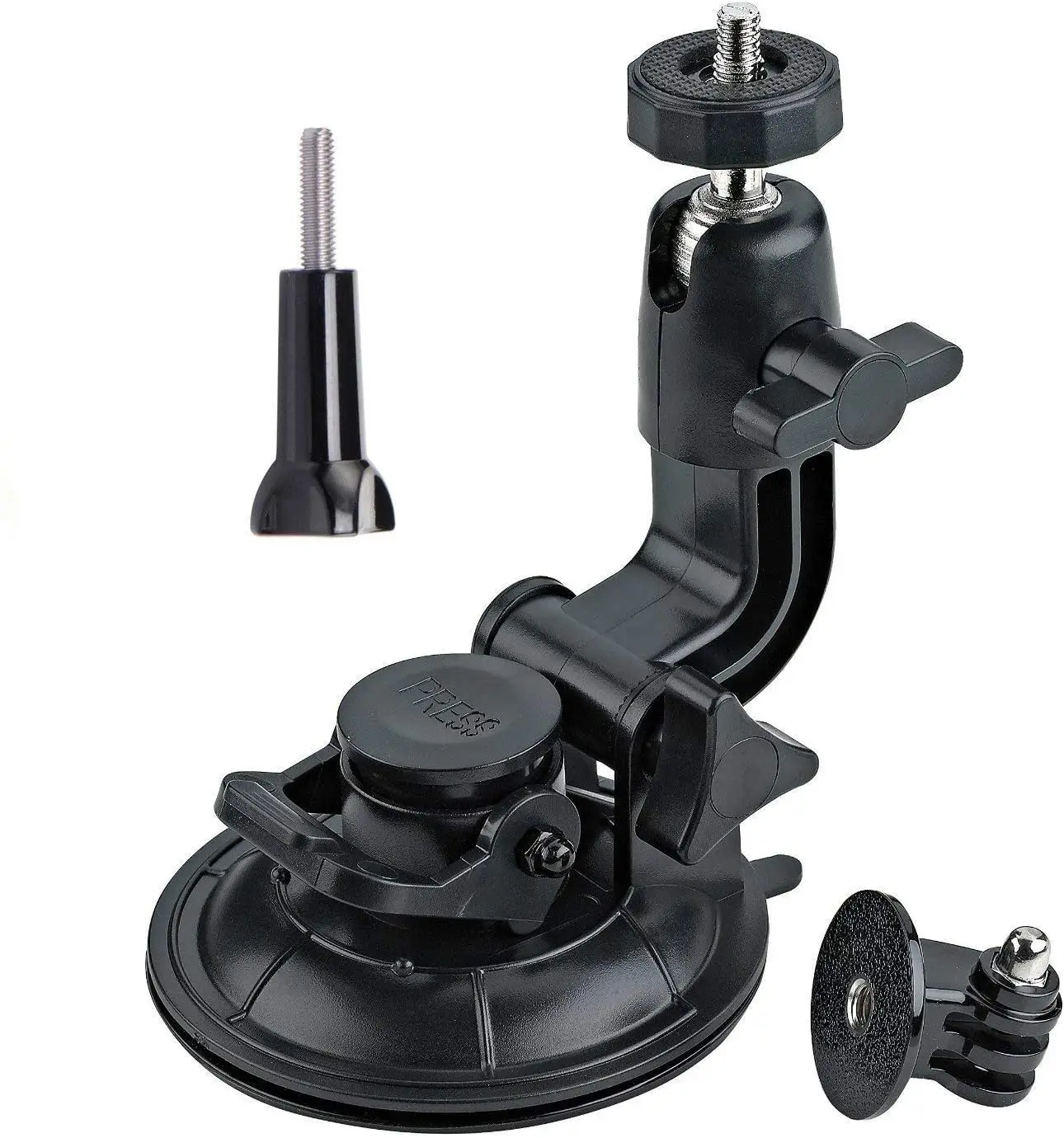 Camera Suction Cup Mount Car Windshield Camera Holder Tripod Adapter Universal Screw Sucker Clamp Compatible with Gopro Hero7/6