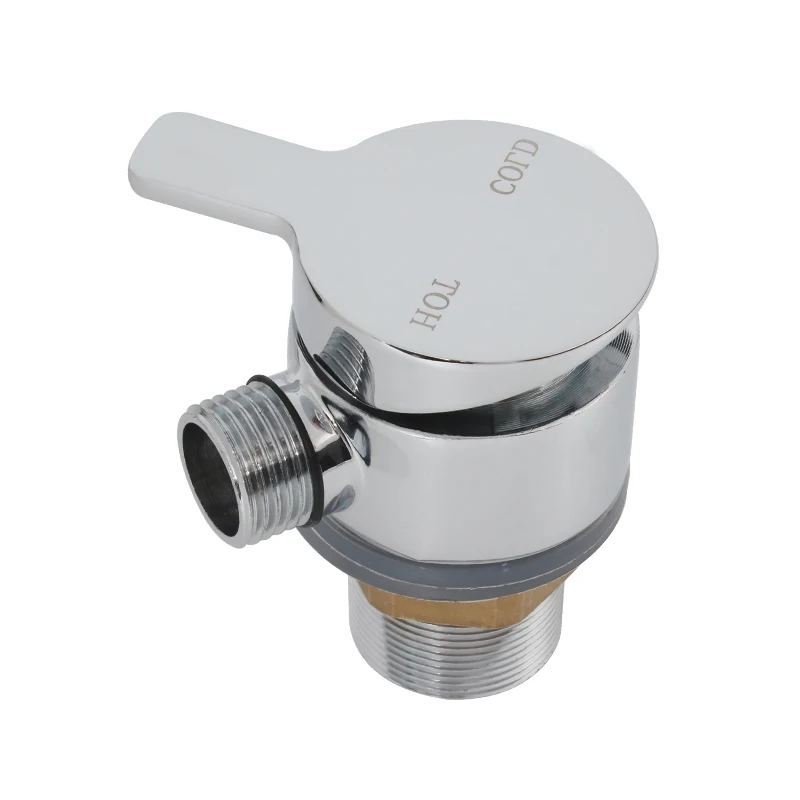 

HEYRV Stainless Steel Round Rotary Cold Water and Hot Water Mixing Valve Faucet with SS Braided High Pressure Hoses Pipes