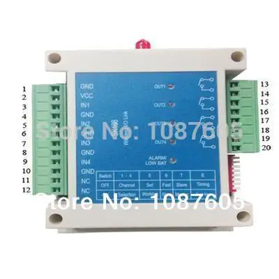 Imagem -05 - Módulo de Interruptor de Controle Remoto sem Fio Tamanhos Skass 57km 5w Quatro Saídas 433mhz 470mhz