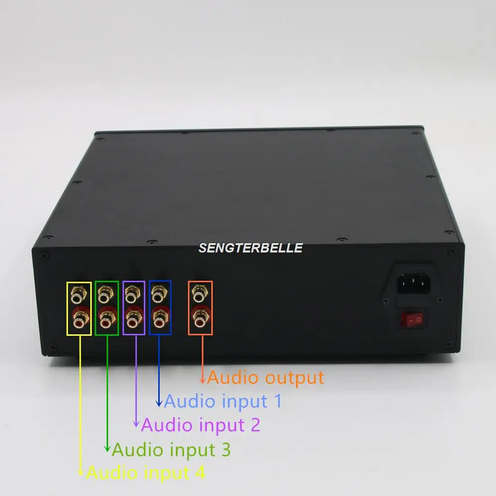 Finished Hifi Remote Version Stereo PSVANE ECC83 Tube Preamplifier Base On Marantz 7 Preamp Cicuit