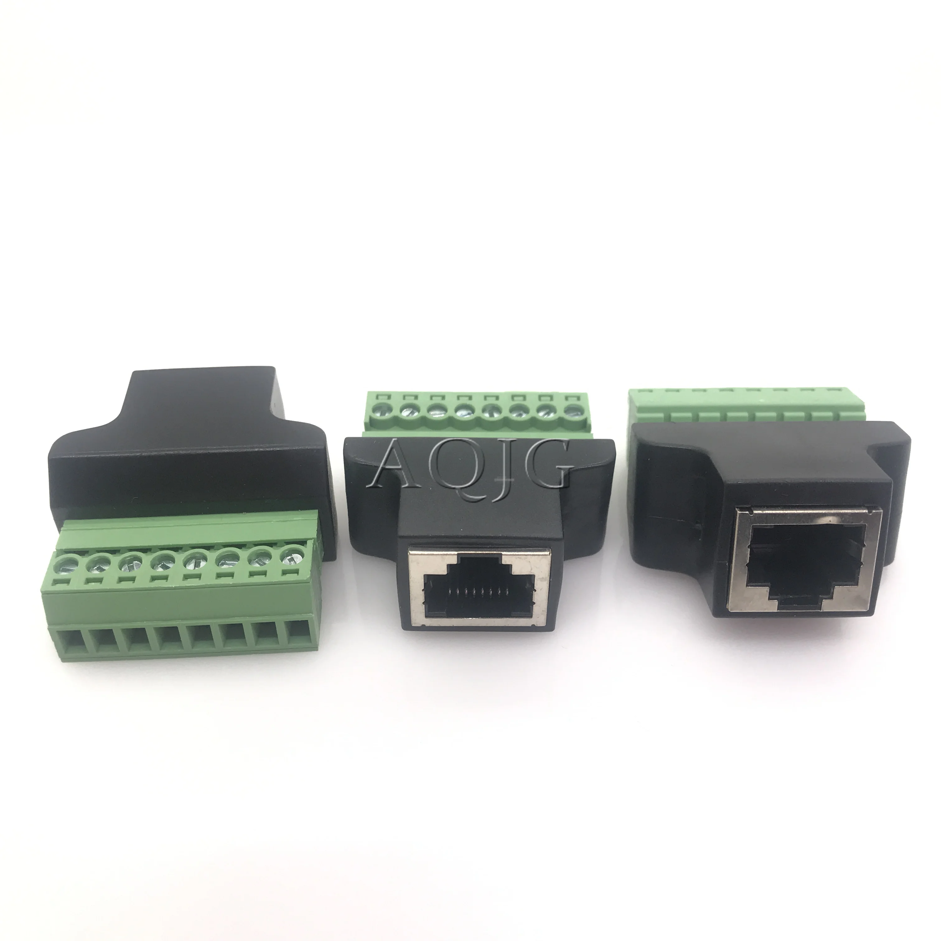 1 Pcs RJ45 Naar Screw Terminal Adapter RJ45 Female Naar 8 Pin Connector RJ45 Splitter Voor Cctv Dvr Cctv Accessoires