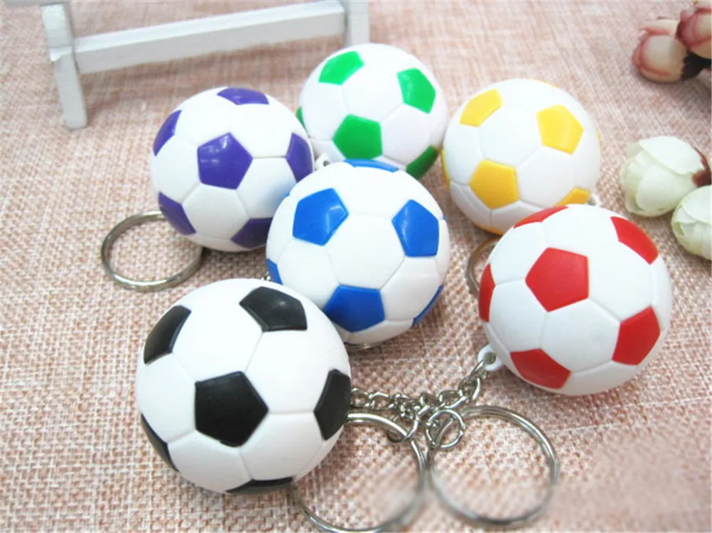 Fashion Sports Keychain Football Basketball Golf Ball Pendant Keyring For Favorite Sportsman's Gift Car Key Chain Key Ring