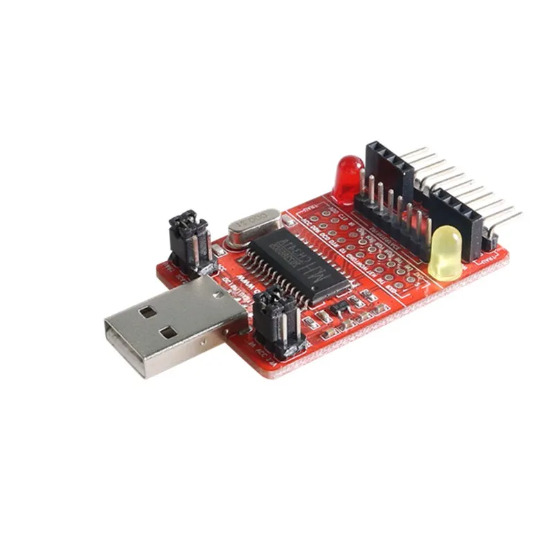 ALL IN ONE multifunction CH34A USB to I2C/SPI/UART/IIC /TTL/ISP adapter  printing parallel port EPP/MEM USB to STC  ISP download