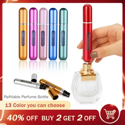 Mini garrafa de perfume recarregável portátil, Spray Scent Pump, Recipientes cosméticos vazios, Spray Atomizer Bottle para viagens, 5ml, 8ml