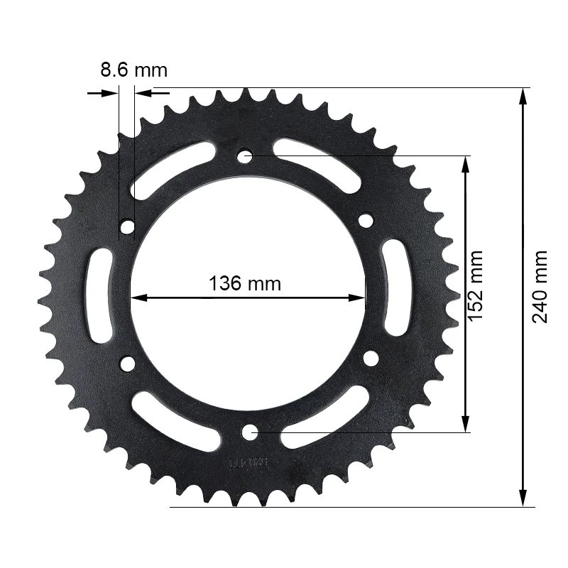 Motorcycle-Accessories Rear Sprocket Chain Wheel Fit 520 Drive Chain For BMW G310GS G310R F650 Funduro F650ST Strada F650 F650GS