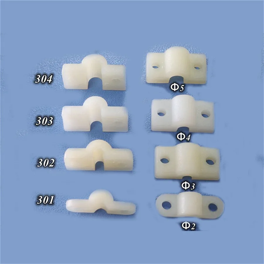 20 Pcs Gear Plates Undercarriage Mounting Strap Saddle Clamp For RC Airplanes Parts Electric Planes Foam Model Accessories