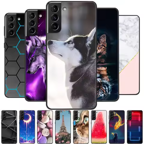 For Samsung S21 Ultra Case Black Bumper tpu Soft Silicone Cover For Samsung Galaxy S21 Plus 5G Phone Cases S 21 Ultra Back Shell
