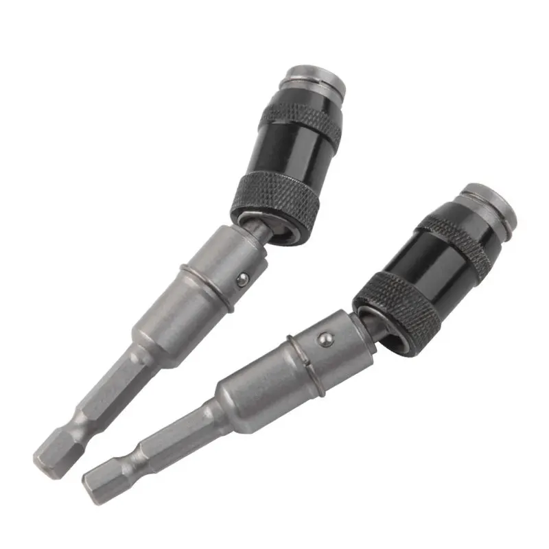 Asta di collegamento universale impugnatura esagonale asta di prolunga da 6.35mm cacciavite multi-angolo adattatore di prolunga per punte regolare lo strumento di presa dell'asta