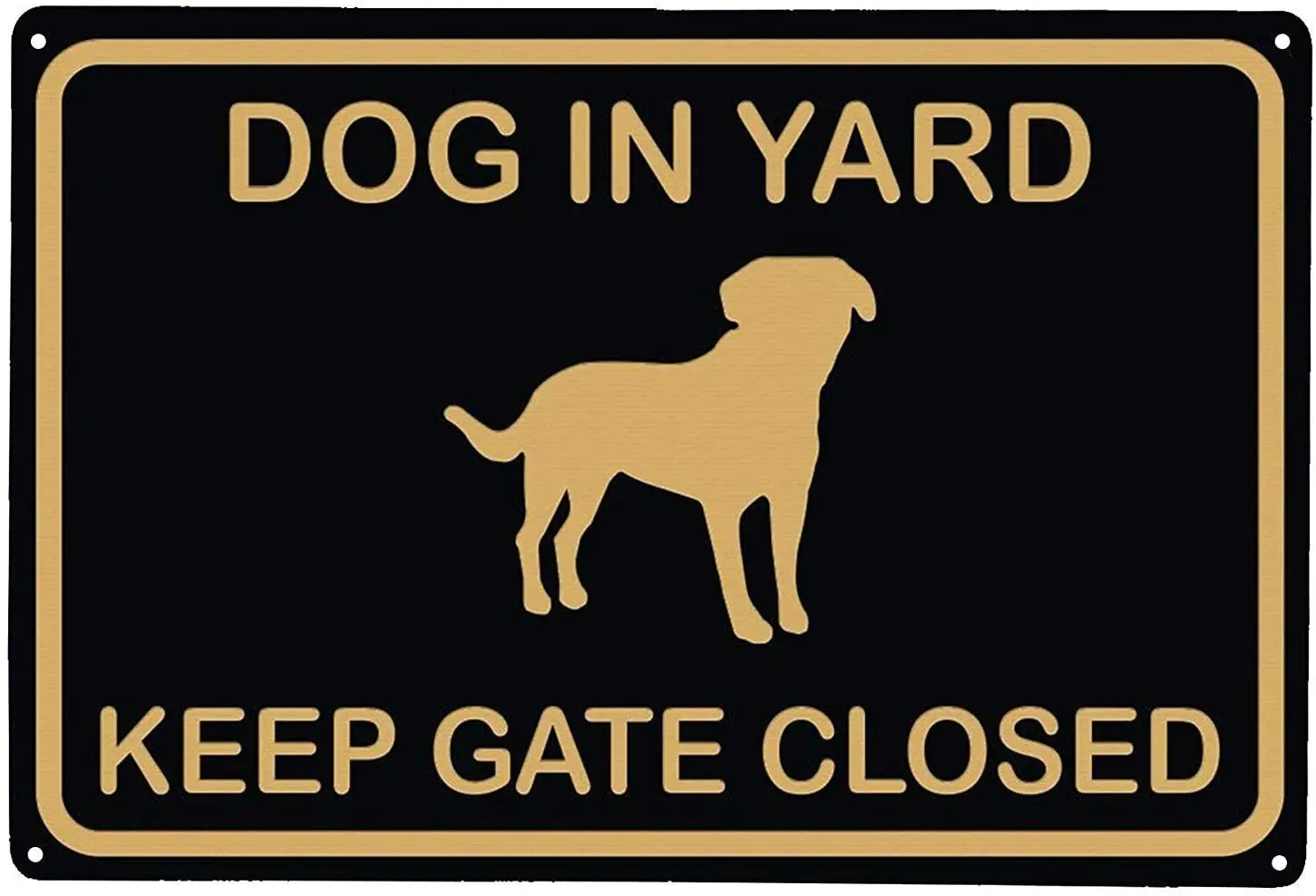 

NINGFEI Dog in Yard Keep Gate Closed Wall Door Tin Sign Please Keep Gate Closed Vintage Signs 8x12 Inch/20x30 cm