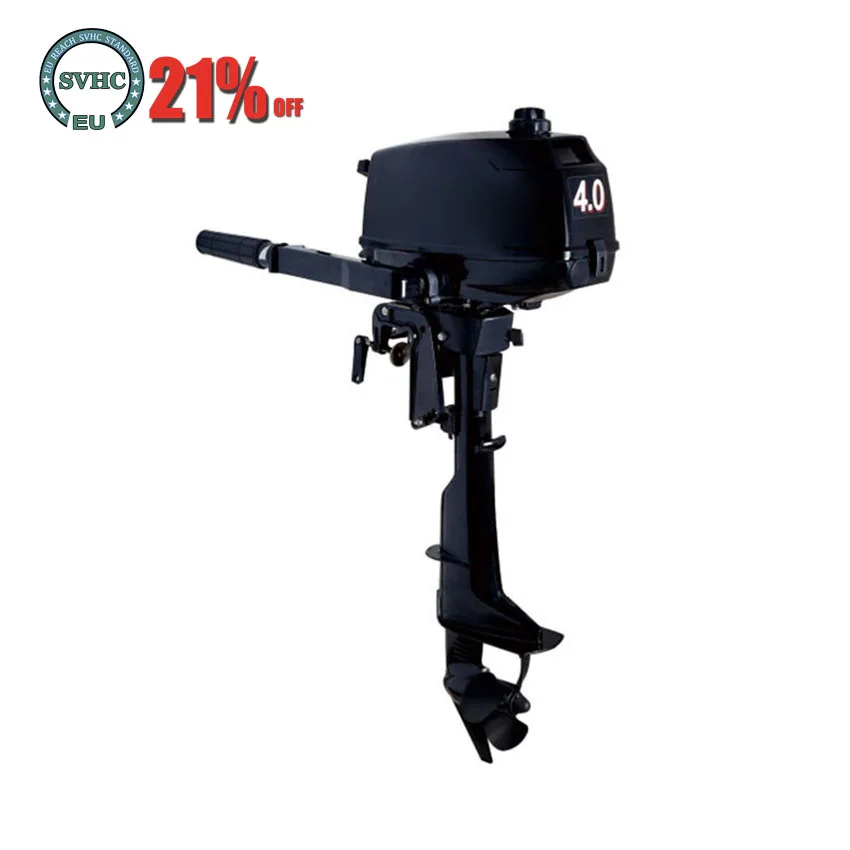 

Two-Stroke 4.0HP Boat Outboard Engine Water Cooling System Outboard Motor Gasoline Fuel Motor For Inflatable Fishing Boat 2.9KW