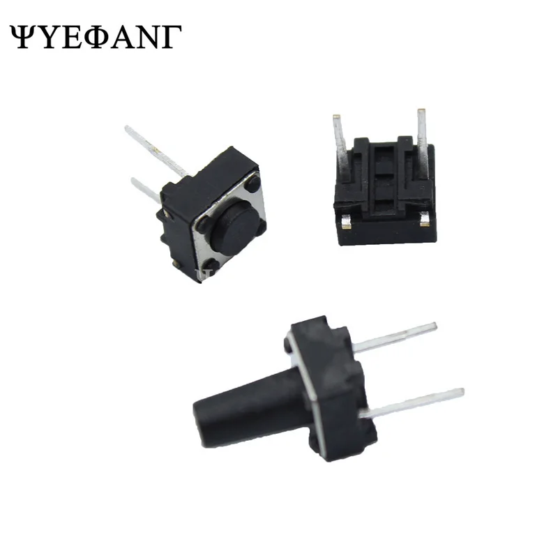 20pcs Middle 2pin 6x6x4.3/5/6/7/8/9/10 mm Switch Tactile Push Button Switches 6x6x4.3mm 6x6x5mm 6x6x6mm 6x6x7mm 6x6x8mm 6x6x9mm