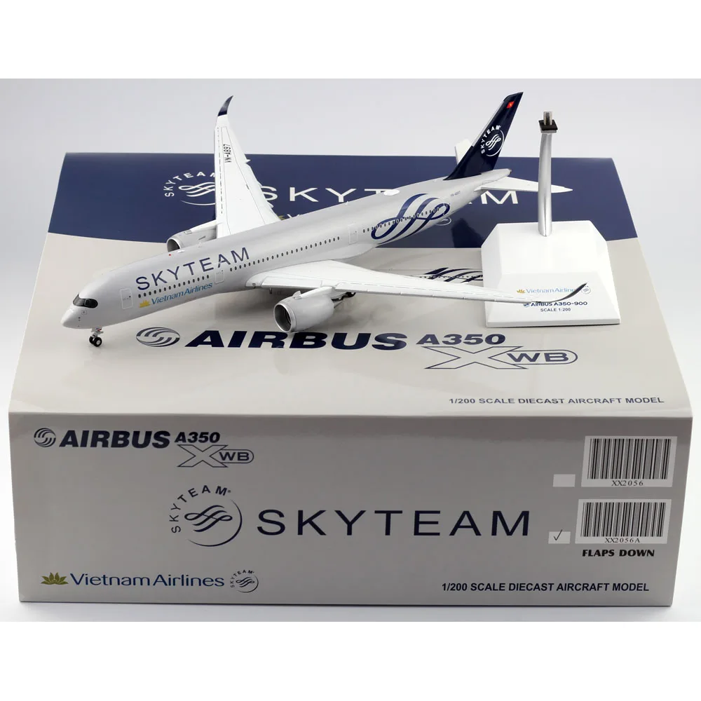 

1:200 Alloy Collectible Plane JC Wings XX2056A Vietnam Airlines "Skyteam" A350-900XWB Diecast Aircraft Model VN-A897 Flaps Down