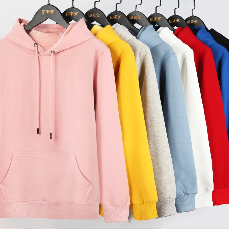 YOTEE Autumn Men's And Women's Hoodies Pure Cotton Custom Company Corporate Brand Logo Embroidery/Printed Sweatshirt Wholesale