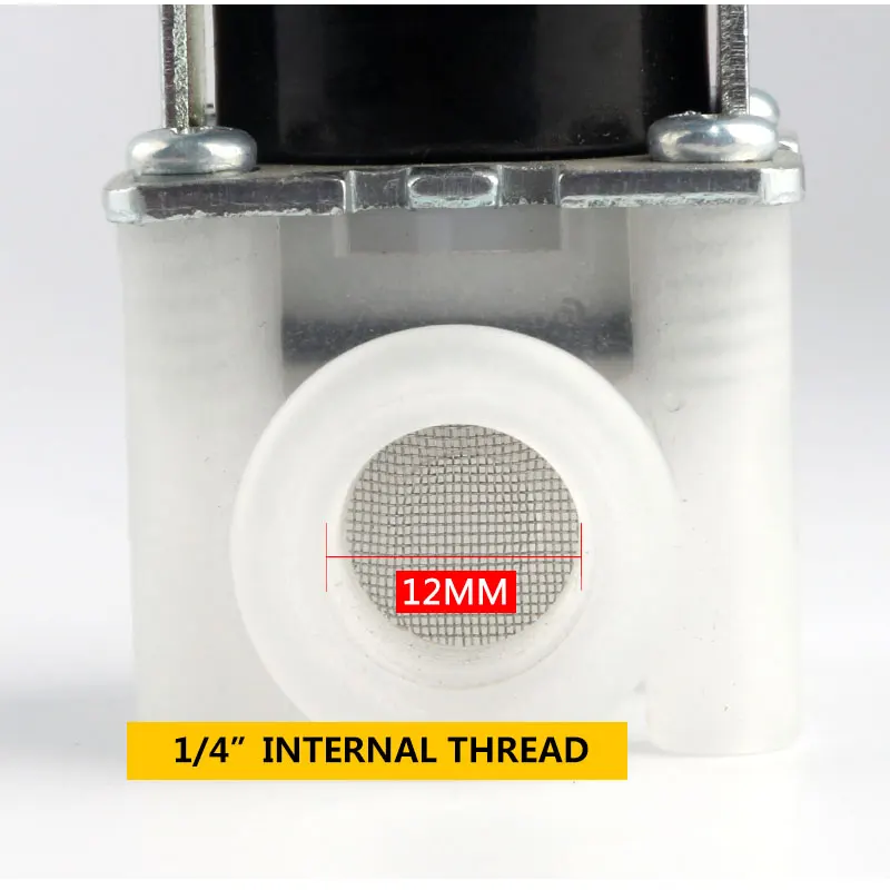 Nội Bộ Ren 1/4 "DC24V Nước Thải Van Điện Từ 300cc Lưu Lượng Lọc Nước RO FCD-D Van Điện Từ Thường Đóng