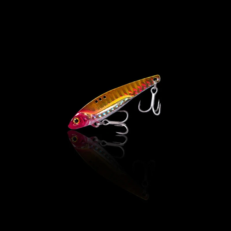6Colors 3D Eyes Metal Vib Blade Lure 5/7.5/13/16/20G Sinking Vibration Baits Artificial Vibe for Bass Pike Perch Fishing