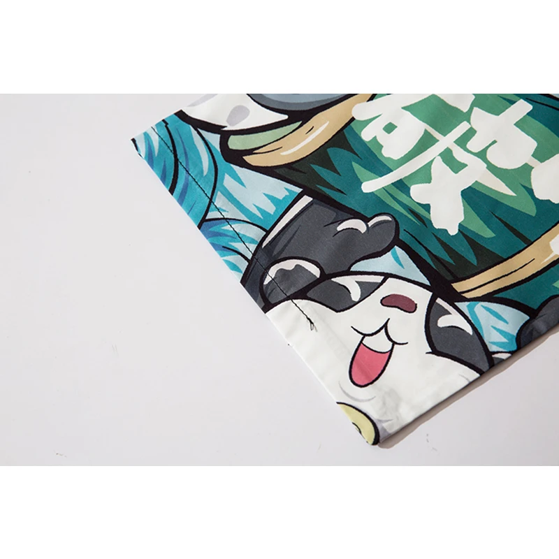 Women Japanese Yukata Pants Female Men Asian Clothes Kimono Cardigan Shirt Women Traditional Anime Panda Print Kimono Haori