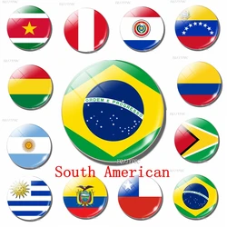 Flag Refrigerator leave a message Magnet United States Uruguay Brazil Guyana Paraguay Colombia Peru Venezuela Ecuador Souvenir