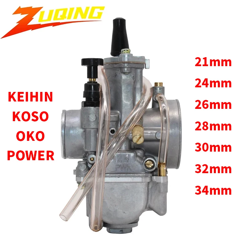 

2T 4T Carburetor for Motorcycle Universal Keihin KOSO OKO Carburador 21 24 26 28 30 32 34mm With Power Jet Scooter UTV ATV