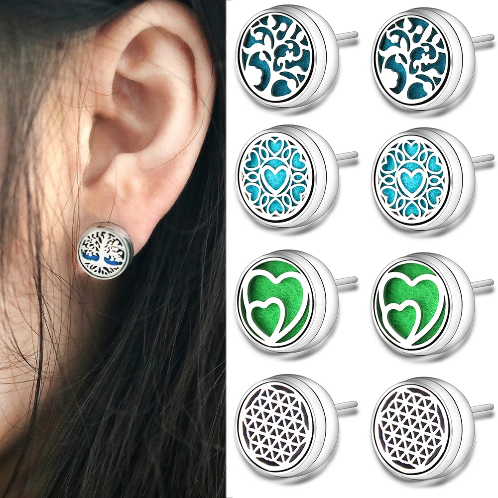 Fashion Heart-Shaped Aromatherapy Diffuser Ear Studs: My Real Experience Wearing an Ear Diffuser Daily for Three Weeks