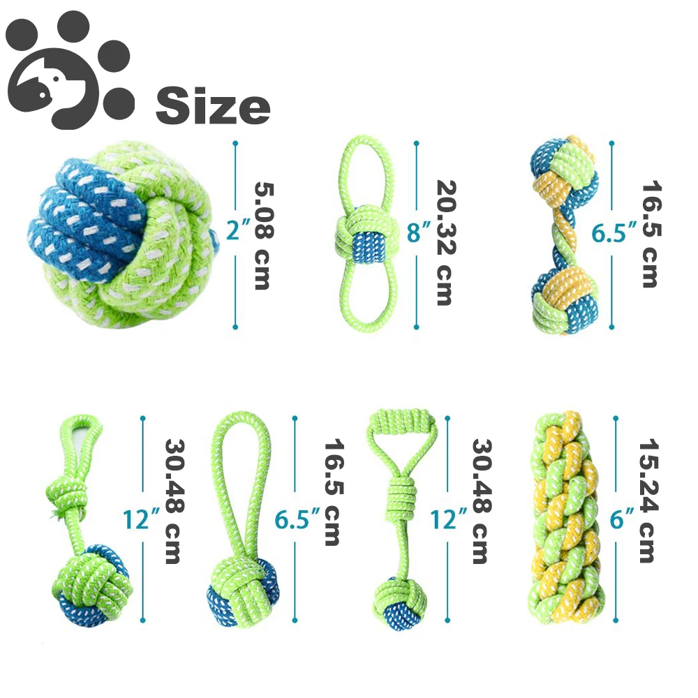 Dropshipping 50pcs Dog Ball Toys Dogs Chew Rope Toy for Small Pet Dog Puppy Interactive Durable Rope Chewing Toys Chihuahua