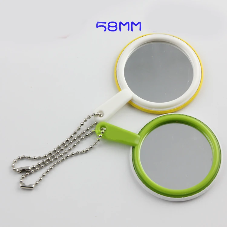 58mm Keychain Mirror Button Badge Blank Material DIY Button Badge Material Mirrior badges keychain 100pcs/PKg