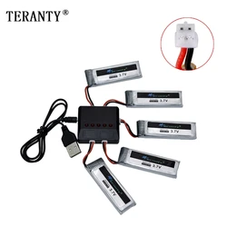 Original 3.7V 4.2V 500mAh Lithium Battery with PH2.0 Plug For RC Helicopter Drone Spare Part 1S Rechargeable Battery Sets 701855