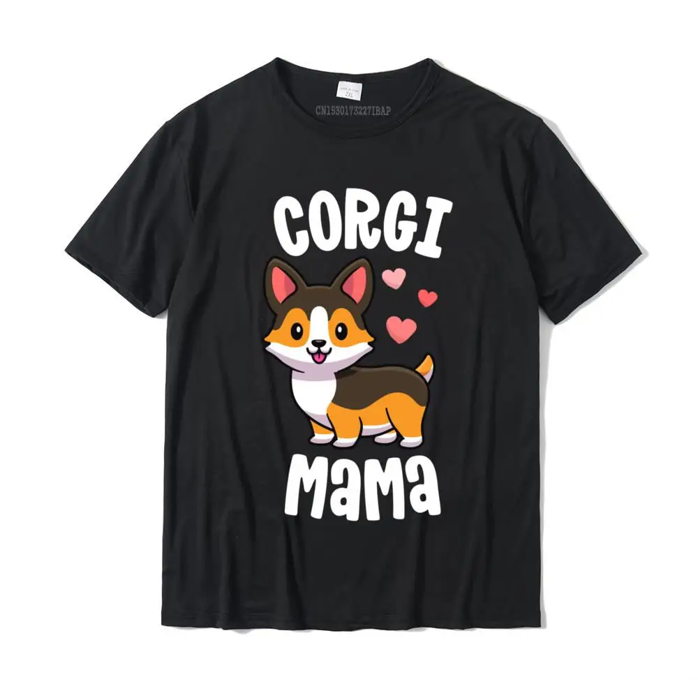 

Corgi Mom Shirts For Women Dog Mama Red Tricolor Corgi Tshirt Camisas Cotton Men T Shirt Leisure T Shirts Casual On Sale