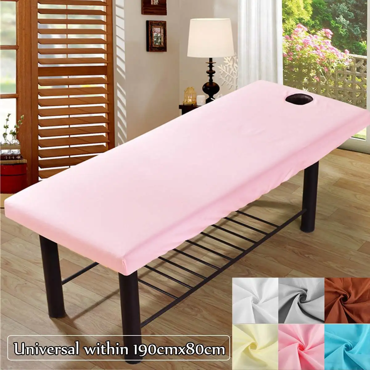 Universal Soft Elastic Fitted Bed Cover Beauty Salon Massage Body SPA Treatment Bedsheet With Hole Sabanas De Algodon Para Cama