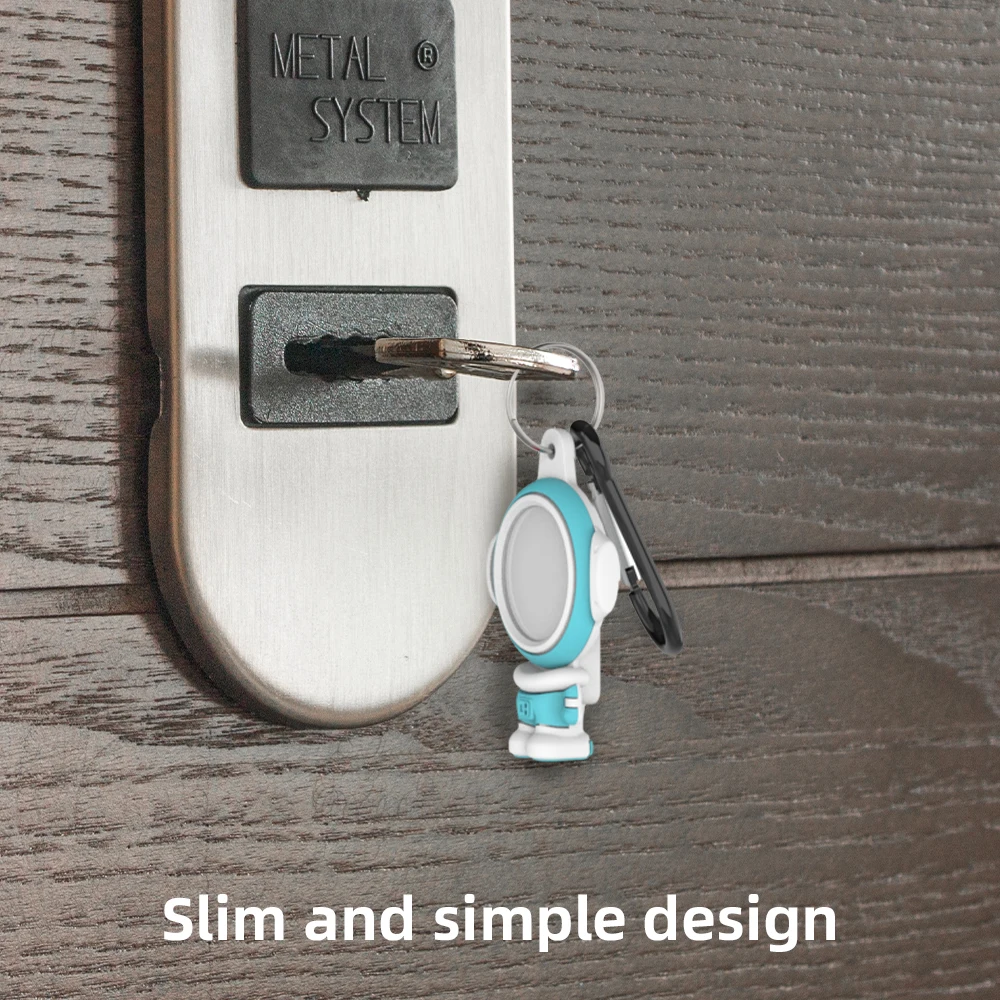 Silicone Bảo Vệ Cho Apple AirTag Tặng Móc Khóa Chống Mất Không Gian Theo Dõi Thiết Bị Định Vị Thiết Bị Dây Ốp Lưng Khóa Giáp