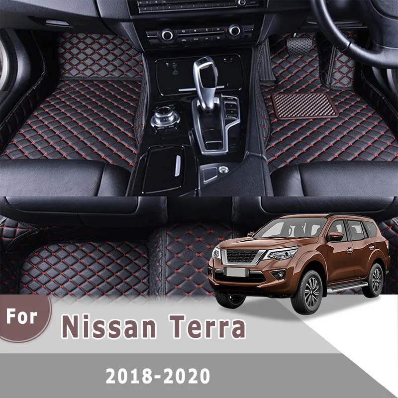 

Автомобильные коврики RHD для Nissan Terra 2018 2019 2020, автомобильные коврики, автомобильные внутренние водонепроницаемые коврики для украшения педалей