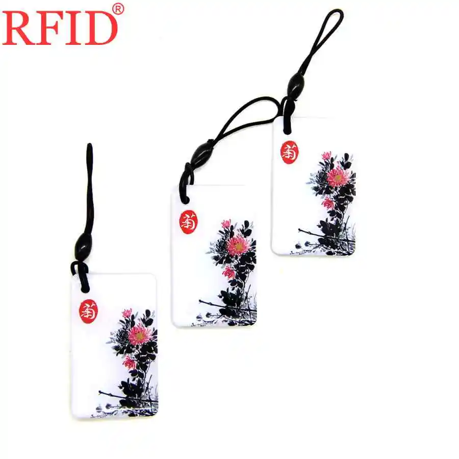 UID S50 1K 13.56Mhz RFID Block Rewritable Tags IC Card Changeable Card For Access Control Waterproof Dropping Glue Keychain 1pcs