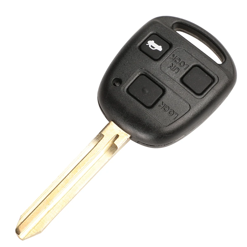 jingyuqin Remote Car Key with 4D67/4D68/4C Chip for Toyota Camry Land Cruser 120 Prado 2/3 Buttons 315MHz 433MHz TOY43 Keys