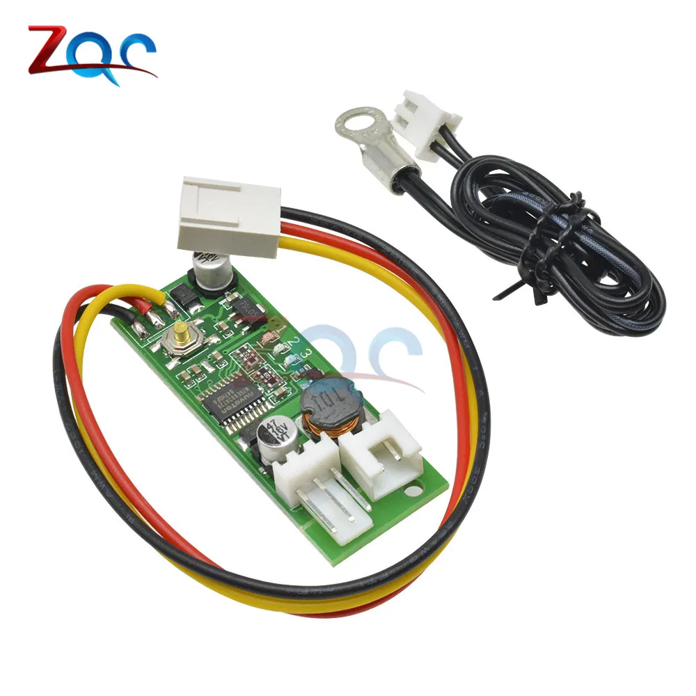 DC 12V Temperature Controller Denoised Speed Controller ON/OFF for PC Fan/Alarm Board Module With wired cable