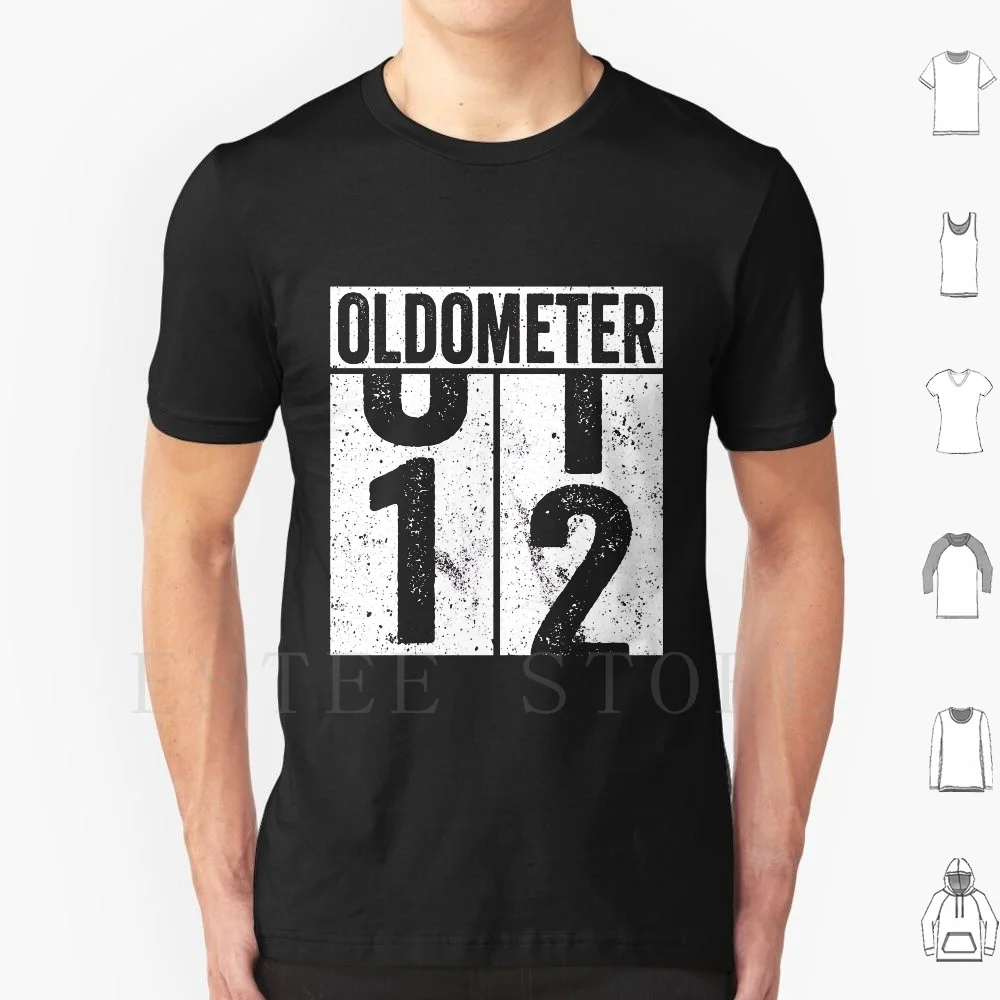 12 Years Old Oldometer T Shirt Cotton Men DIY Print 12 Years Old Oldometer For 12th Birthday 12th Birthday Birthday Happy