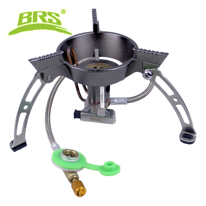 BRS Outdoor Gas Burners Multi Portable Camping Windproof Gas Stove Cooker Picnic Cookout Hiking Equipment Furnace Stove BRS 11