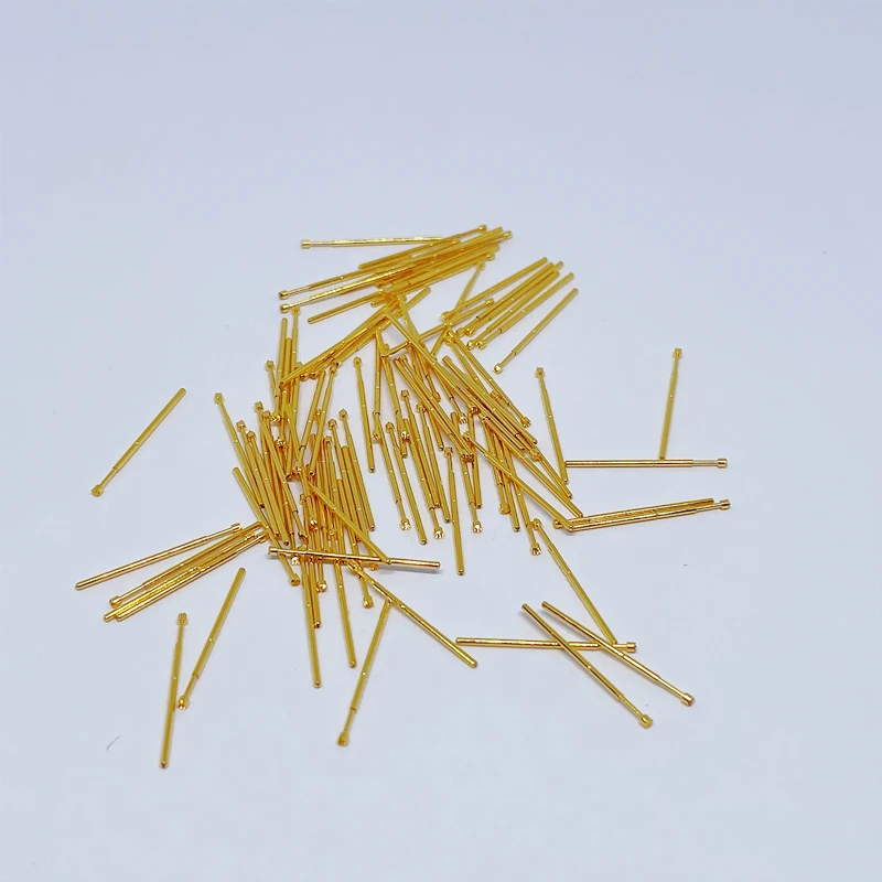 100Pcs Metal Plated Probe PA50-H2 Spring Thimble Burning Chip Scalable Test Probe Diameter 0.68 MM