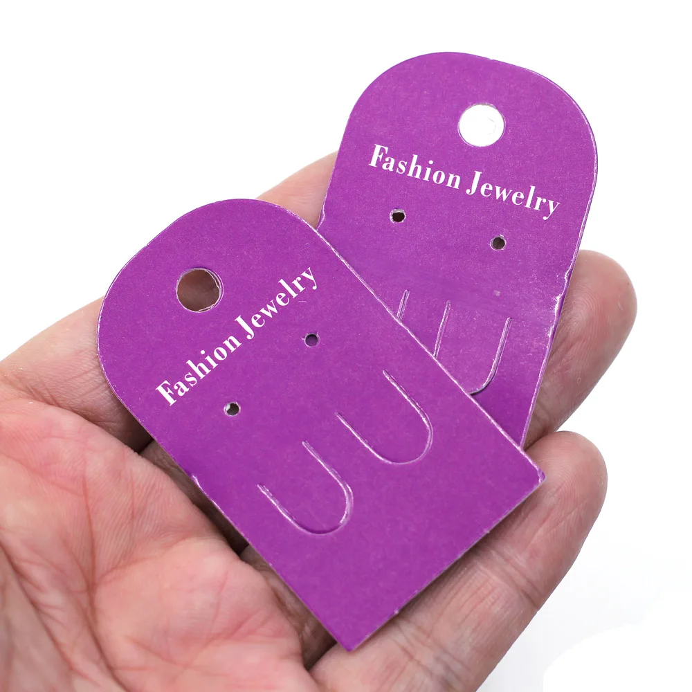 New 19 Style Paper Plastic Earring Ear Stud Ring Hang Tag Card Jewelry Show Display Packing Card Holder Packaging For Necklaces