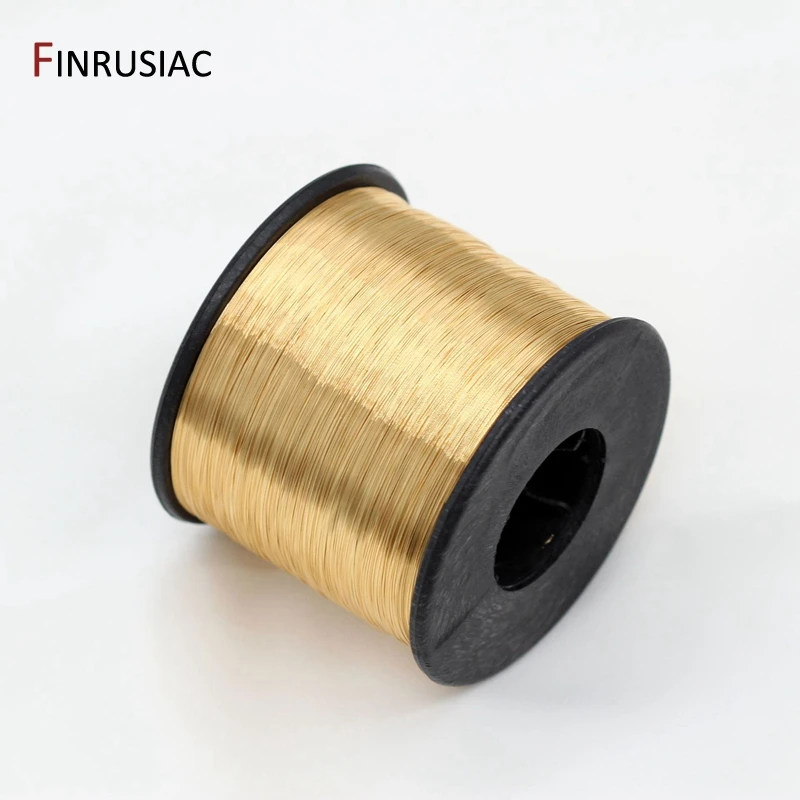 5 Meters Real Gold Plated Copper Wire DIY Jewelry Accessories 0.3/0.4/0.5/0.6mm Metal Wire For Jewellery Making