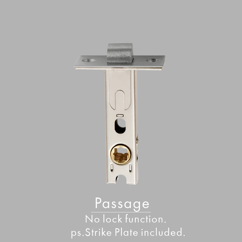 DOOROOM Lock Case Mortise Tubular Latch Oblique Tongue Square Tongue