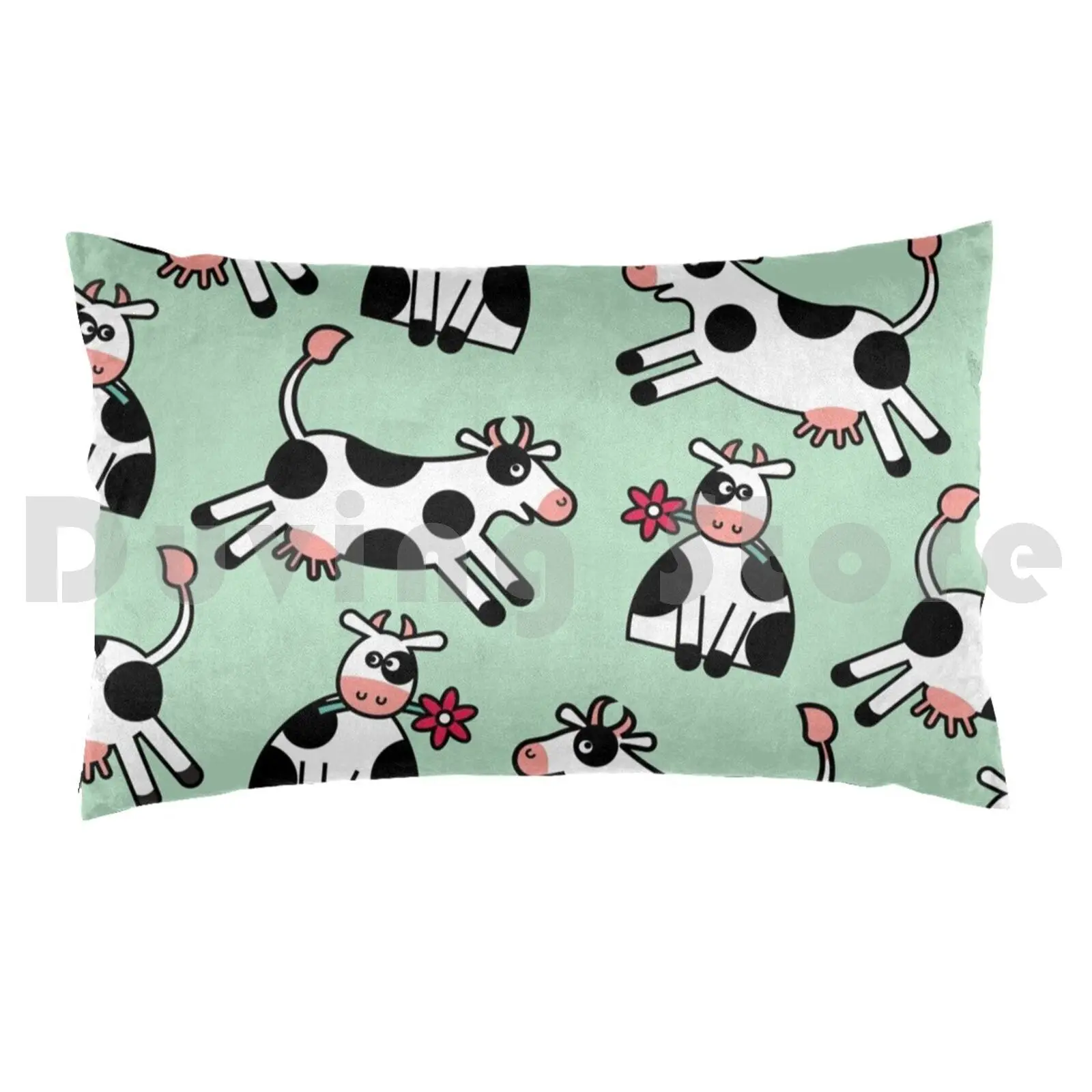 Lolailo 22 Vaca Flower PowerPillow case Lolailo Lolailo Collection Flamenco Wallpaper Pattern Original Mobile