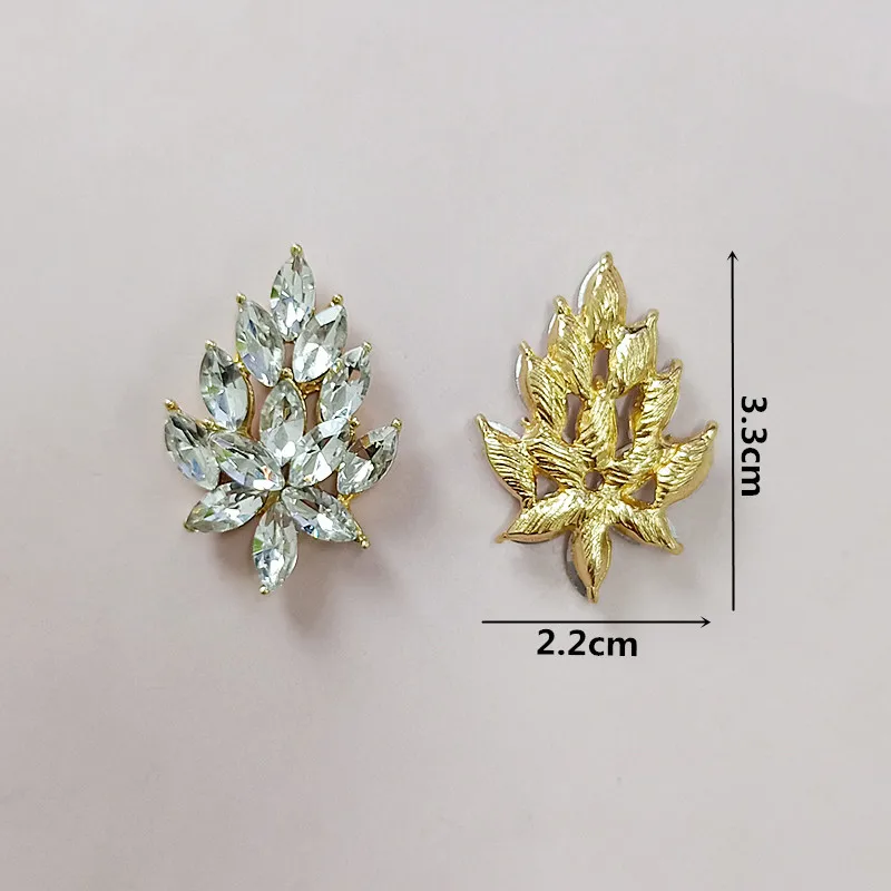 5pcs DIY Rhinestone supplies for jewelry clothing Alloy metal craft supplies artesanato costura beads flower sewing accessories