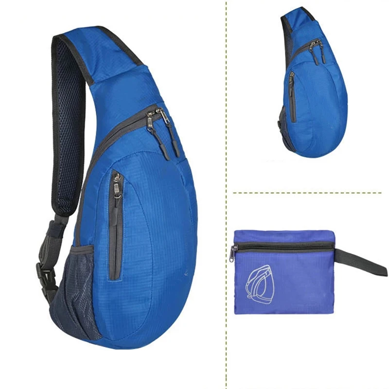 Unisex Chest Bag Pack Waterproof Travel Sport Nylon Crossbody Shoulder Sling Bags Men Women BHD2
