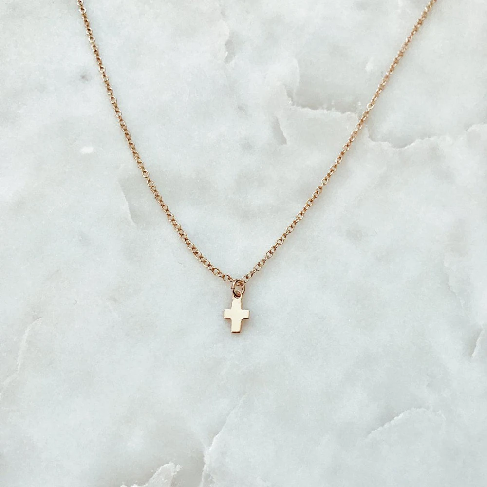 Tiny Cross Necklace Women Fashion Dainty Jewelry Gifts For Mom Girlfriend Sisters BBF