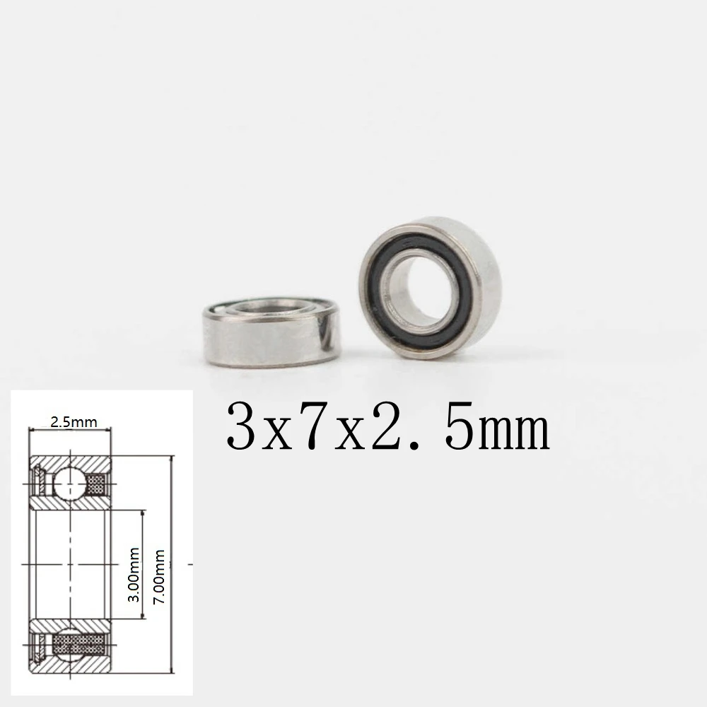 

10pcs High Speed Russian Handpiece cartridge bearings S683TLZ 3x7x2.5mm stainless balls