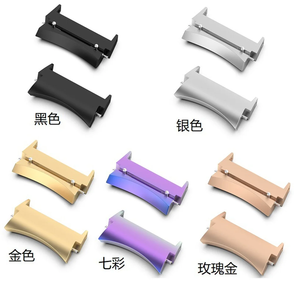 BEHUA 2 قطعة المعادن موصل لسامسونج غالاكسي ساعة 4/5/6 40 مللي متر 44 مللي متر الكلاسيكية 42 مللي متر 46 مللي متر 5 برو الفولاذ المقاوم للصدأ محول لا فجوات