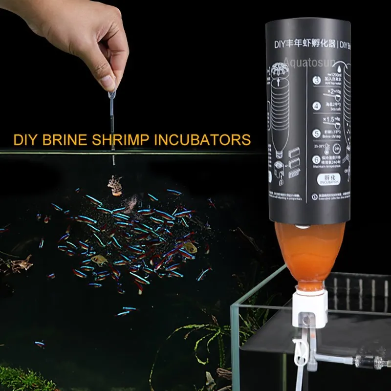 Aquarium Brine Shrimp Incubator Baby Fish Feed Fairy Egg Artemia Alive Hatch Tools Fish Tank Equipment Kits инкубатор для яиц