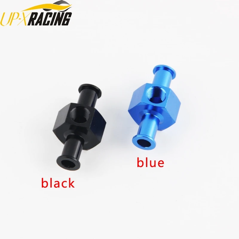 

3/8" 9.5mm Billet Aluminum Fuel Pressure Gauge Inline Barb Adapter With 1/8" Port