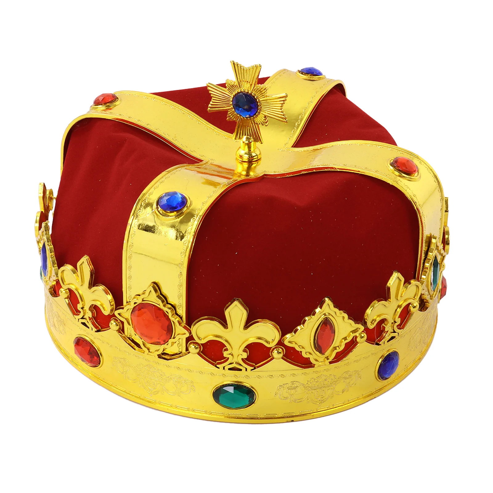 

Children King Princess Prince Crown Emperor Hats Kid Boy Girl Halloween Christmas Caps Stage Performance Props Birthday Supplies